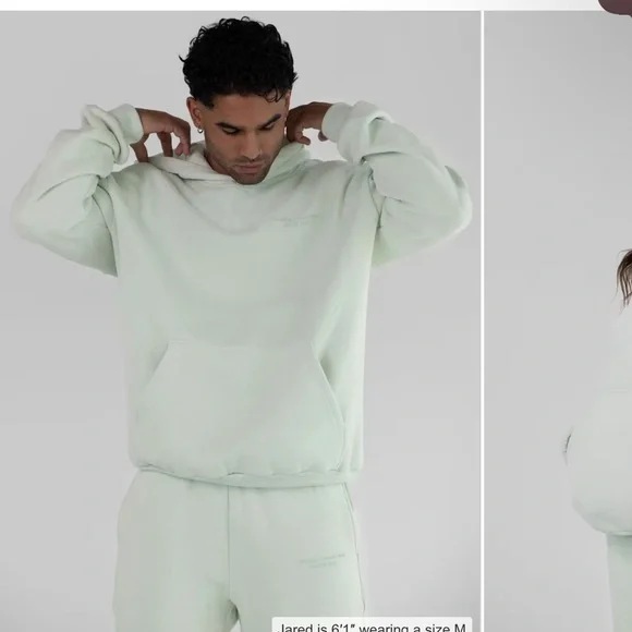 Comfrt Mint Pastel Hoodie Sweatshirt - Picture 3 of 6